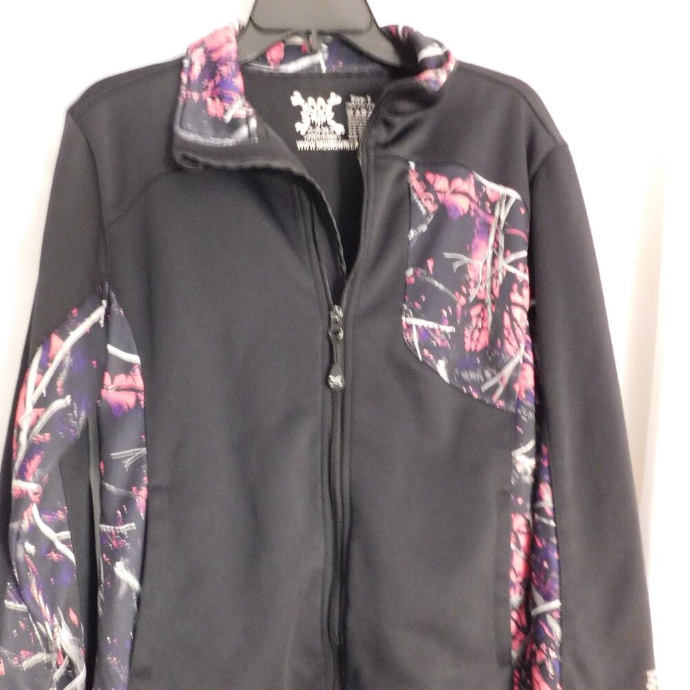 Moonshine Camo Muddy Girl Pink and Black Camo Jacket Size Small